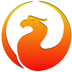 Imagem tipo ilustração de um pássaro em chamas - logomarca do sistema de banco de dados Firebird